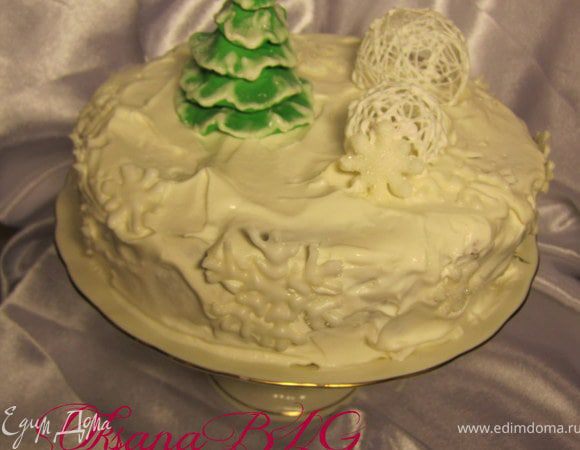 И украсить по желанию)у меня получился зимний вариант) Пригодилась елочка по МК http://www.edimdoma.ru/recipes/32988 и снежинки из айсинга.