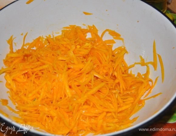 тыкву натереть на терке