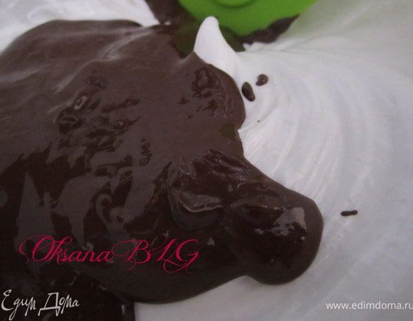 Шоколад растопить.