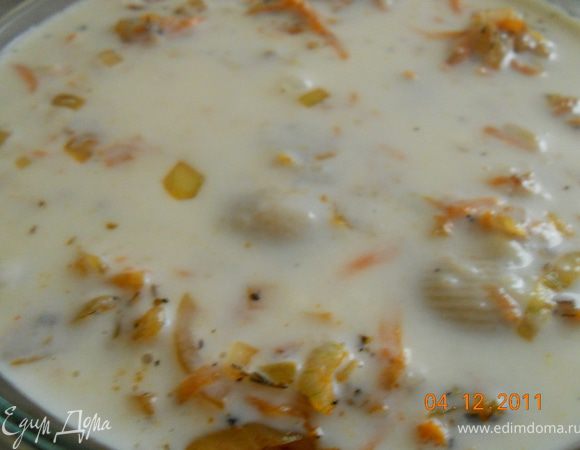 сверху поливаем соусом