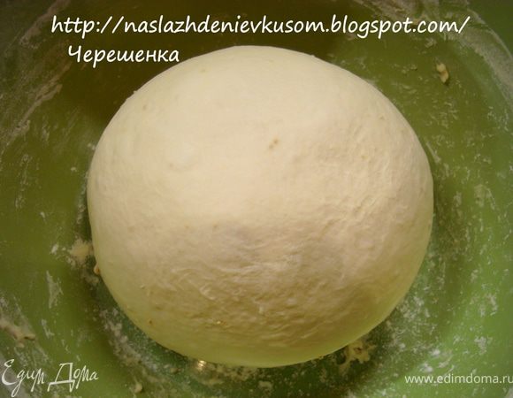 Миску смазать небольшим количеством растительного масла, чтобы тесто не прилипло к миске, положить в нее тесто, накрыть полотенцем или затянуть пленкой и поставить в теплое место (не в коем случае не в духовой шкаф, тесто там подсохнет) и оставить для подъема на 1-1,5 часа. Избегайте сквозняков, тесто их ужасно не любит!!! 