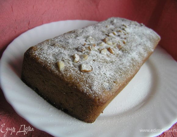 Перед подачей кекс посыпать сахарной пудрой.