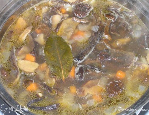 Если получился слишком густой суп, добавьте еще воды.