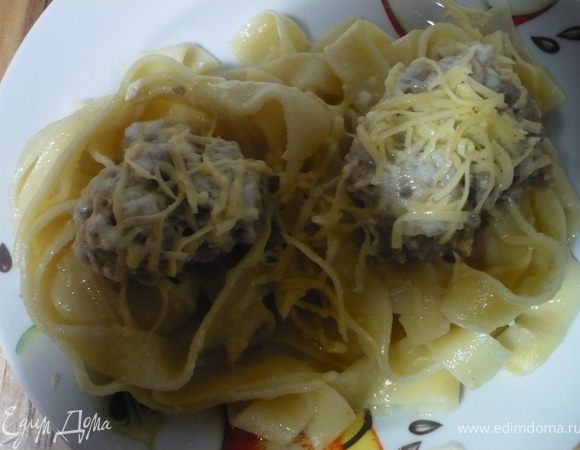 При подаче на стол гнезда присыпать оставшимся тертым сыром. Приятного аппетита! 