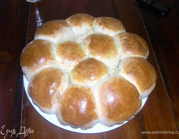 Выпекаем булочки в духовке при 200С,20 минут.Булочки готовы!!!