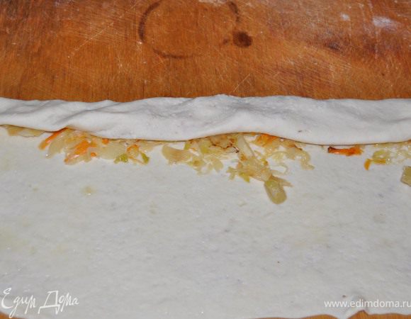 Свернем рулетик.