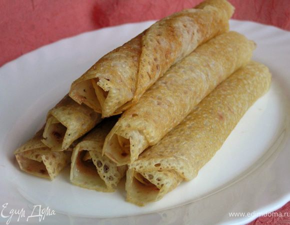 Так же поступить с каждым блинчиком.