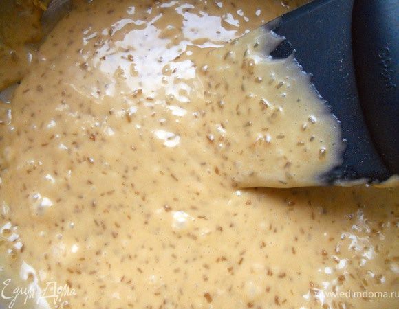 Хорошо размешать тесто. 