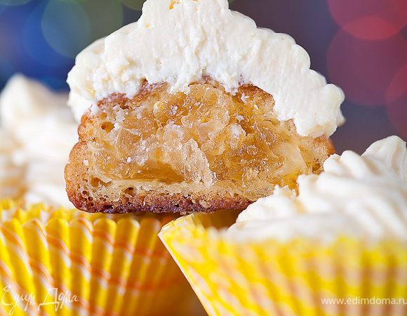 и вот к таком зимнему чаю очень-очень подходят вкусные кексики с апельсиновым желе )))