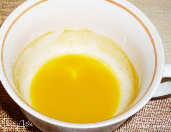 Шафран разводим в 1 ст.ложке воды