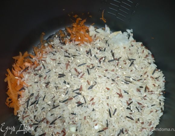 засыпаем смесь риса