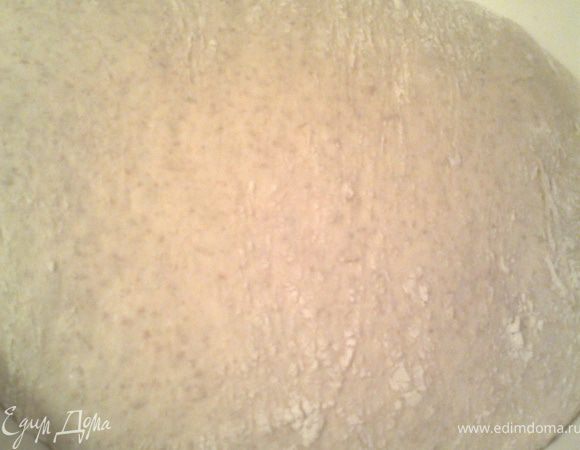 Отправляем обратно тесто в наше блюдо-тазик(или кастрюлю)опять на 45минут!