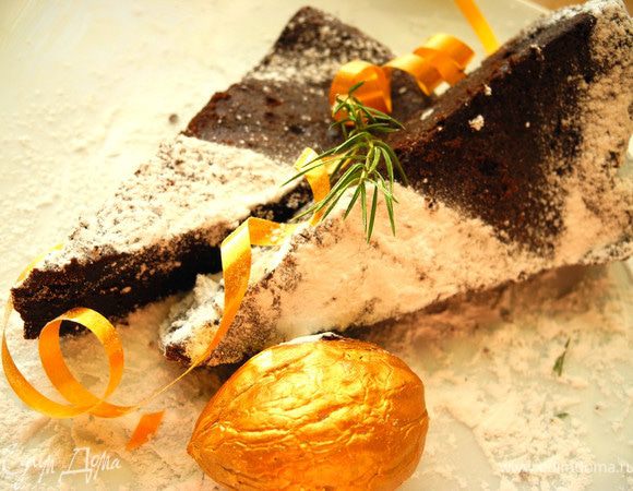 Ну, и несколько слов в заключение. Попробовав этот десерт, я испытала настоящий кулинарный шок))) Не понимаю до сих пор, как без грамма муки получается самый настоящий пирог-торт с очень шоколадным вкусом. И Элла была права. Невозможно остановиться...