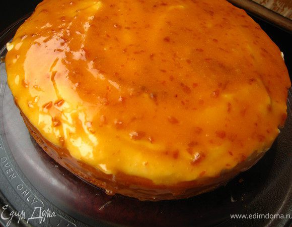 дать остыть и нанести сверху на творожную массу.
