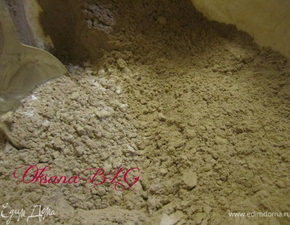 Смешать муку, какао, соду, разрыхлитель.