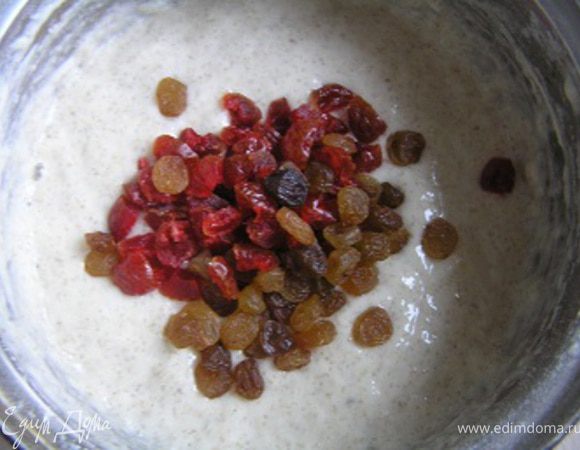 добавить в тесто,