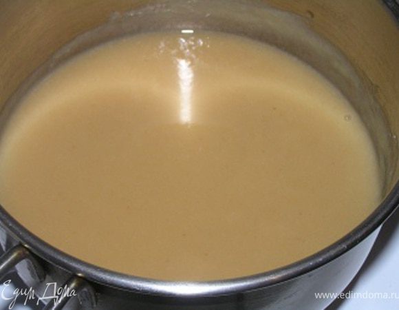 Нагреть смесь до полного растворения желатина. 

