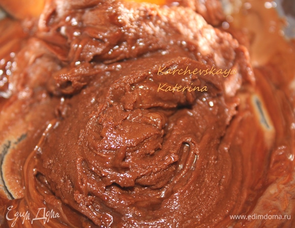 Вот какая шоколадная масса у нас получилась.