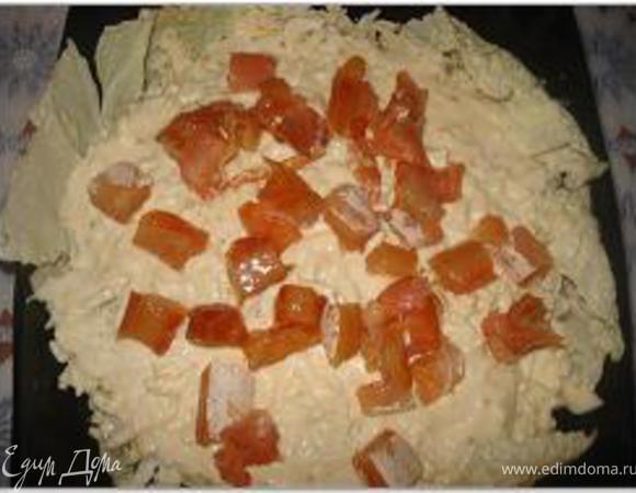 5-й слой – красная рыба;
