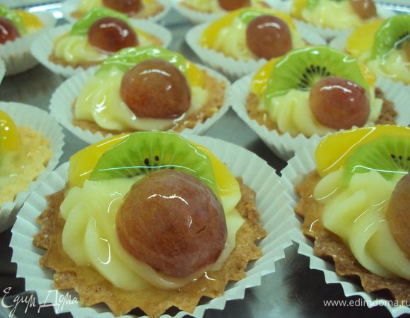 Берём кондитерскую кисти и покрываем горячим гелем фрукты.


Приятного чаепития!
