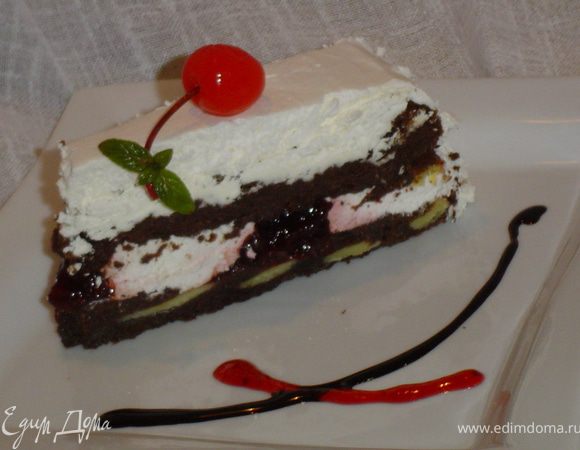 А теперь можно и опробовать! Очень вкусно, очень шоколадно и вишнево!
 Приятного аппетита!!!