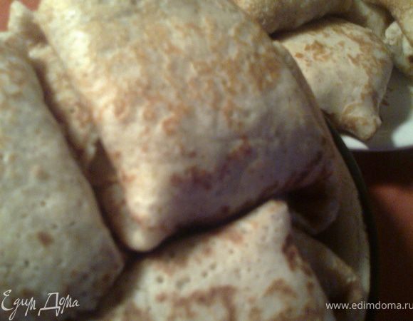 Складываем"конвертиком"и обжариваем до готовности с двух сторон.