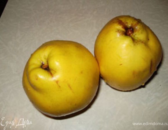 Крупную айву помыть