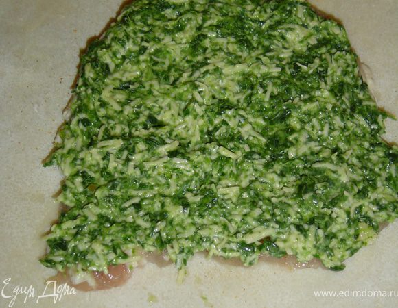 сверху начинку,