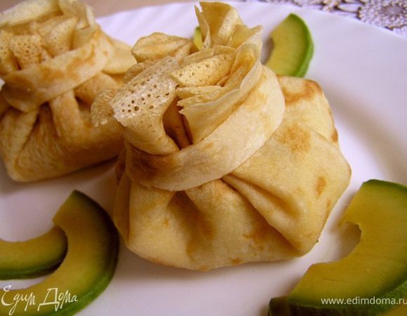 Сформировать мешочки. Закуска готова!