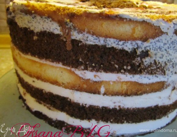 Торт перевернуть на блюдо.