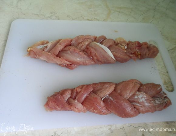 Готовые  косички выглядят так.