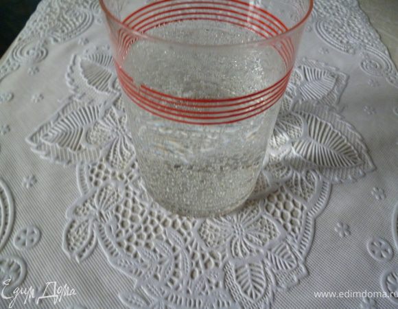 вот столько минералки я добавила.