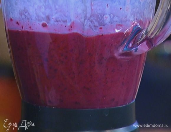 Взбить все ингредиенты в однородную массу.