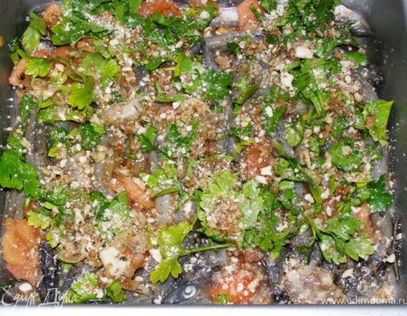 и рубленным миндалем