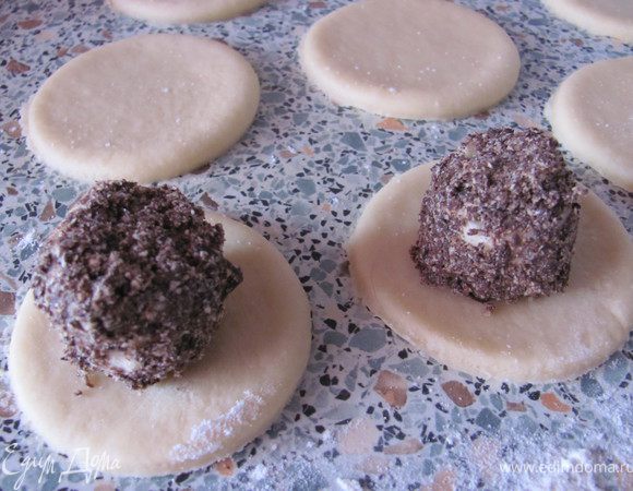 Положить а центр кружочка 