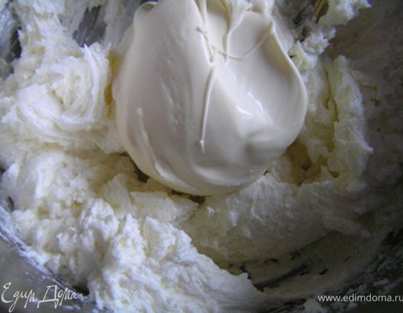 добавить топленую сметану, перемешать,