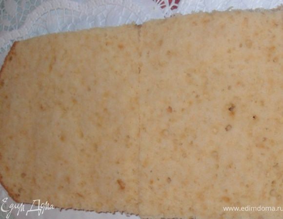 Вот такой этот бисквит в разрезе.