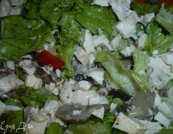 добавить остывшие грибы 