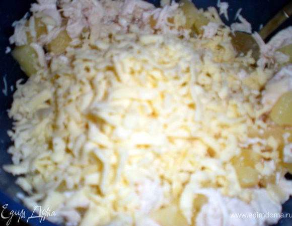 Натереть сыр.