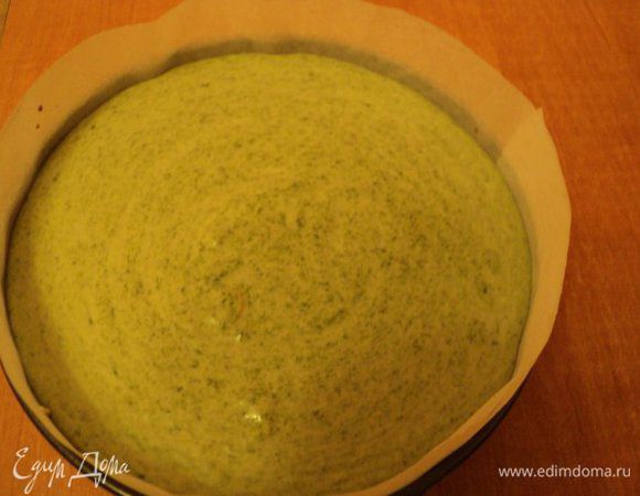 Суфле со шпинатом выложить на слой сливочного суфле, поставить в холодильник для застывания на 30 мин.