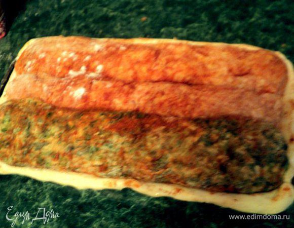 Так сделать еще два слоя, чередуя цвета и пересыпая паприкой.