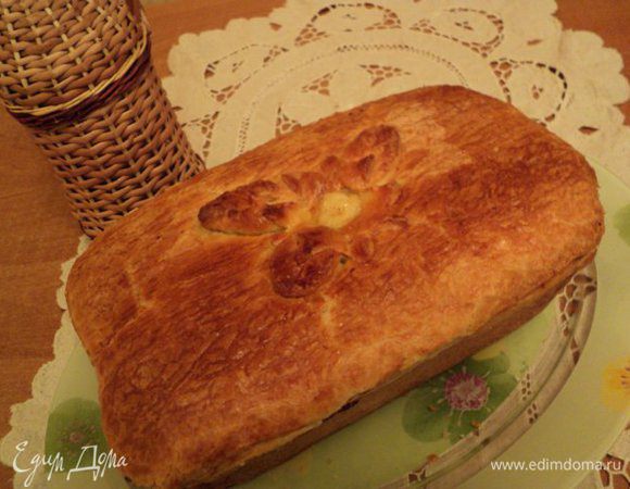 Выпекать при температуре 180 градусов 80мин. Если верх будет слишком румяниться, прикрыть его фольгой.