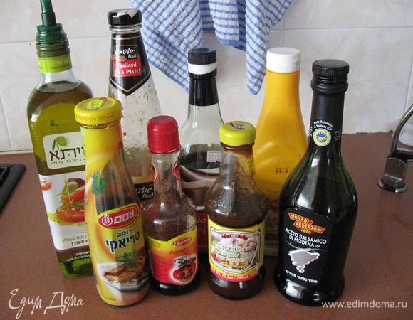 Смешиваем все ингридиенты для маринада