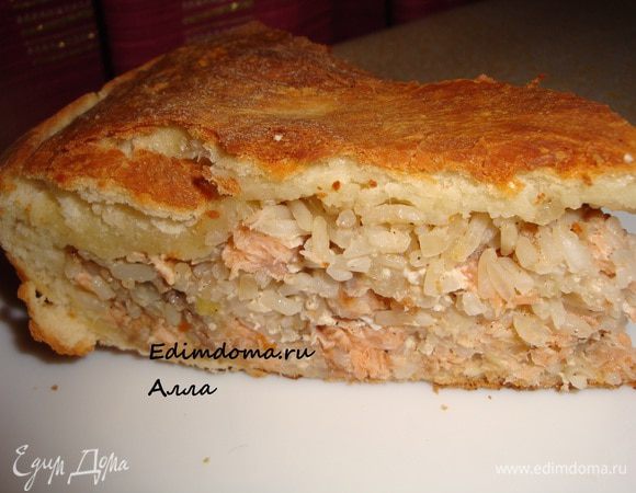 А если подать к такому пирогу сухое белое вино... Ммммм.., как вкусно!!!