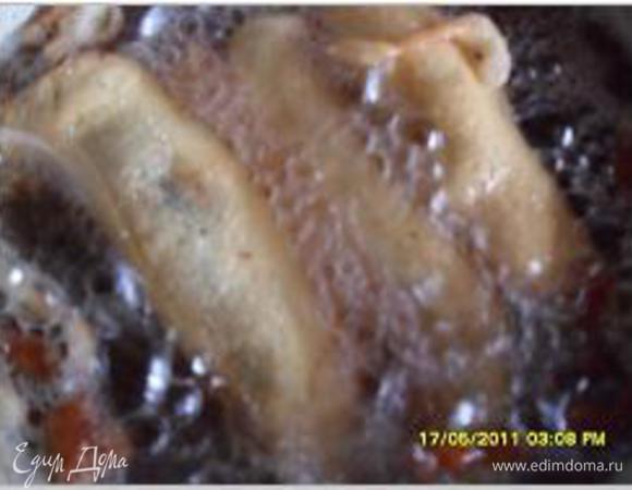 Обжарить во фритюре с двух сторон
