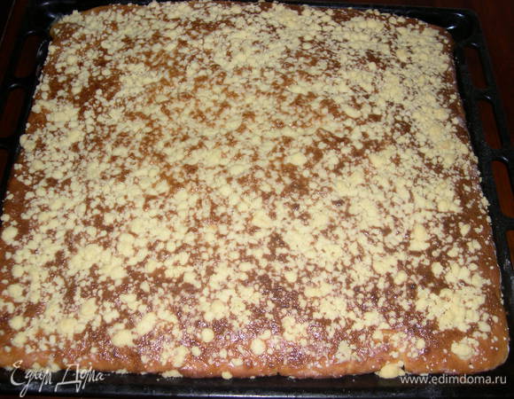 Пирог готов, можно доставать. Какая красота!