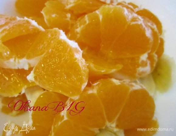 Фрукты порезать.