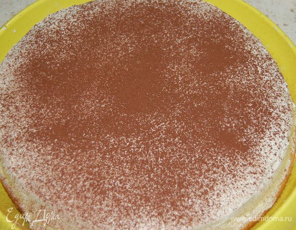 Присыпать какао...