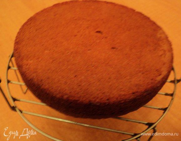 Добавить  в несколько заходов муку, размешивая  методом складывания.  Тесто разлить в две формы размером 20см, застеленные бумагой для выпечки и смазанные маслом. Выпекать при температуре 180 градусов 40мин. Готовые коржи охладить на решетке.
Медовые коржи желательно выдержать сутки, они становятся нежнее.
