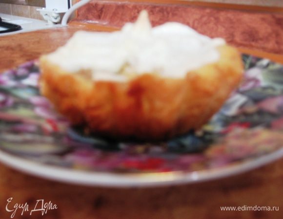 У меня еще осталось немного теста и я сделала несколько тарталеточек!)